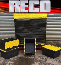10 x BLACK/YELLOW  USED TOTE