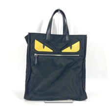 FENDI 7VA367 Monster Bugs Vertical Shoulder Bag Tote Nylon Men's Black