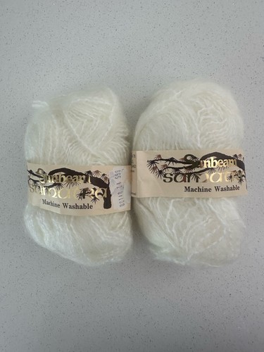 Balls white mohair - 2, of