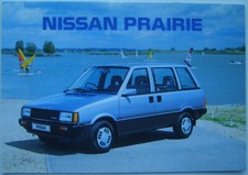 Nissan Prairie 1985 Original UK Sales Brochure