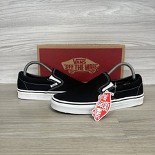 Vans Slip On Shoes Size 7 Trainers Black White New Pumps Gym School Gym Work