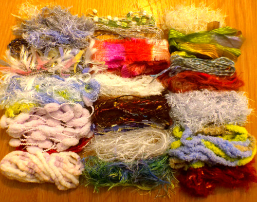 Assorted fancy yarn bundle - assorted, 10