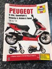 PEUGEOT V-Clic, Speedfight 3, Vivacity 3, Kisbee & Tweet 08 to 14 HAYNES MANUAL