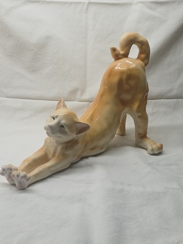 Cute vintage porcelain cat - cute,