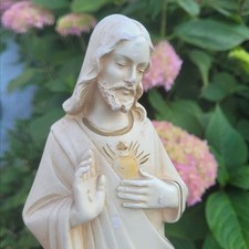 Vintage Christ statue ~ beautiful Catholic religious icon, Belgian made