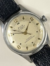 AVIA Olympic Vintage 1950’s Men’s Manual Silver Watch