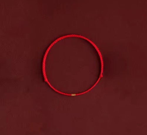 Red string bracelet adjustable - string,