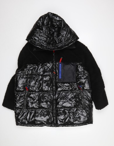 Zara womens black hooded - black,