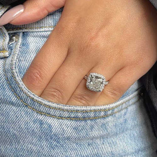 Diamond ring gold lab grown - gold,