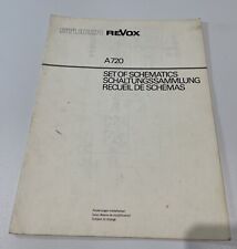 Revox A720 Pre-amplifier/Tuner Set of Schematics - Original - Good Condition