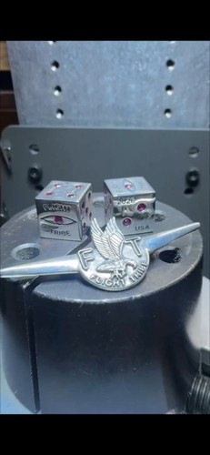 Solid silver 925 dice set - solid,