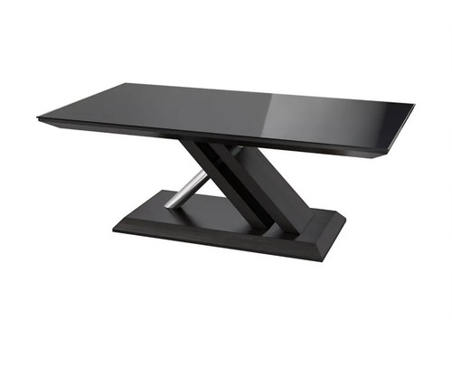 Xenia glass black and walnut - xenia,