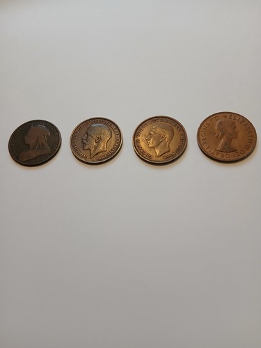 Old british penny - 4,