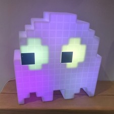 Pac-Man White Ghost Color Changing Light Colors Working Night Light
