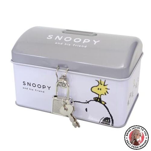 Snoopy monochrome keyed tin - snoopy,