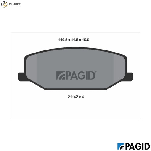 Brake pad set disc - brake,