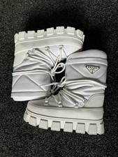 Prada White Nylon Gabardine