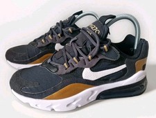 Nike Air Max 270 React GS Metallic Gold Anthracite Shoes Size UK 5 US 5.5 EUR 38