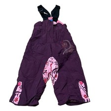 Gagou Tagou Toddler Purple & Pink Snow Bib Pants Size 24M
