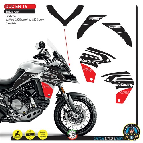 Set stickers side ducati - set,
