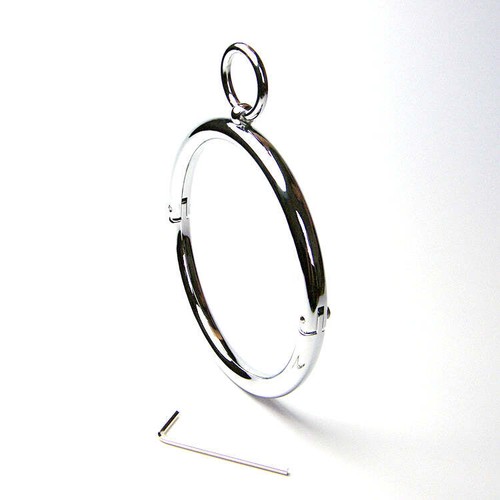 Locking metal collar bdsm - locking,