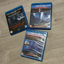 Blu Ray Horror Movie Lot - Paranormal Activity 1 2 & 3