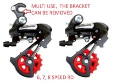 SAIGUAN 6 7 8  Speed Rear Derailleur Rear Mech large wheel, works with SHIMANO