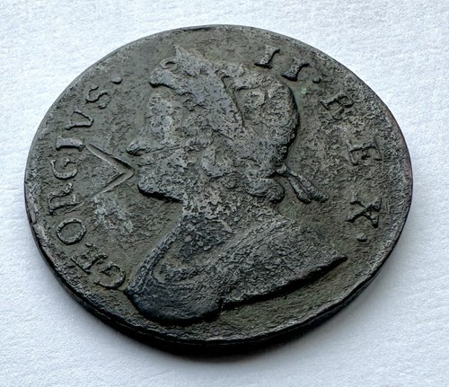 1737 half penny george ii - half,