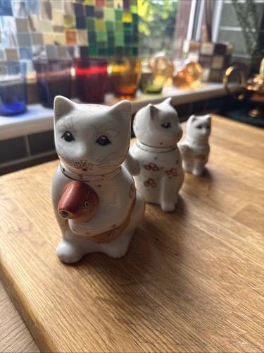 Set chinese lucky cat - of, 3