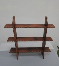 Vintage reproduction antique country style interlocking box wall shelf unit