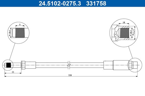 Fits bmw 520 - bmw, hose