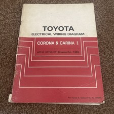Toyota Carina II AT151 ST150 CT150 Electrical Wiring Diagram Manual OCT 1983