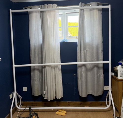 Clothes rail two tier heavy - two,