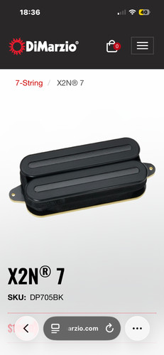 Dimarzio x2n bridge - dimarzio,