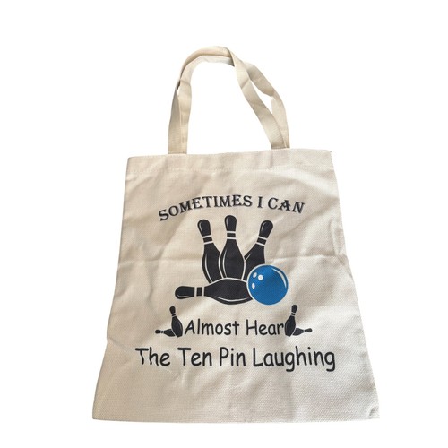 Bowling canvas tote - bowling,