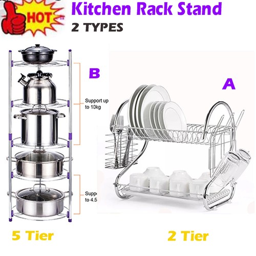 Tier kitchen dish drainer - dish,