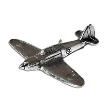 Hurricane Pewter Pin Badge Hawker Aircraft Plane Brooch Lapel Pin Coat Hat Tie