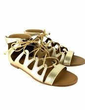 Zara Gold Flat Roman Gladiator