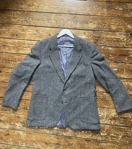 Harris tweed hand woven grey - harris,