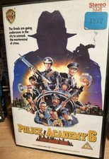 RARE VHS TAPE  POLICE ACADEMY 6 WARNER BIG BOX