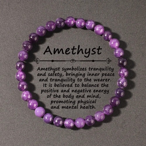 Natural amethyst beaded - natural,