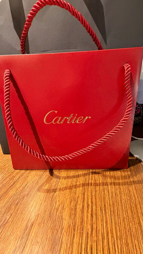 Cartier red solid paper gift - cartier,