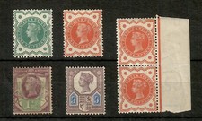 GB  1887-1900 QV  mostly MNH