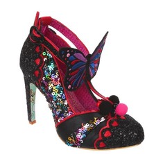 Irregular Choice Flutterly Fabulous Size 3.5 EU 36 Black