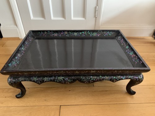 Antique black laquer - black, coffee