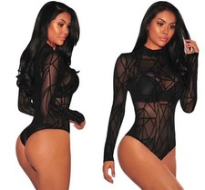 Sexy Black Sheer Mesh