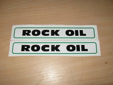 ROCK OIL STICKER KAWASAKI SR500 SR250 kx500 kx250 exhaust TEAM GREEN FACTORY 