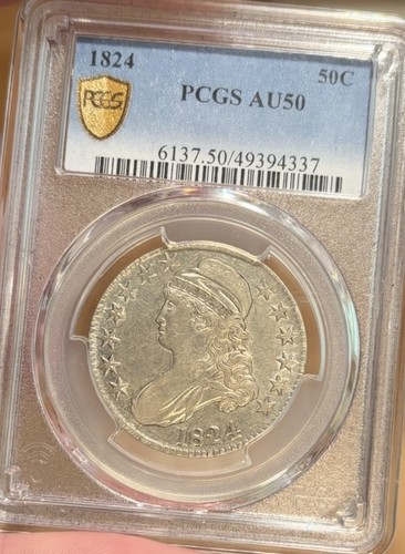 1824 capped bust half - 1824,