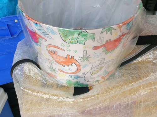 Dinosaur lampshade curtain - lampshade, (curtain