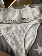 Girls White Crochet Bikini Age 13 Years
